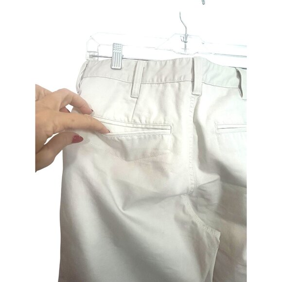 Adidas Men’s Pants 30 x 34 Light Beige Cargo Pocket Logo Pleated Pockets Loops - Picture 8 of 16